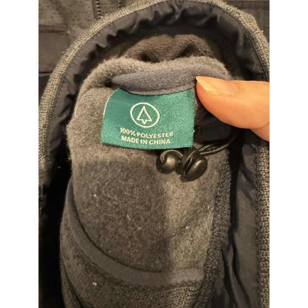 ADV3NTURE Mens Charcoal Gray Full Zip Fleece Lined Size Medium Jacket Can Opener - Picture 11 of 12